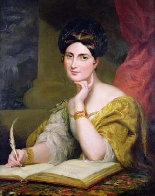 George Hayter The Hon. Mrs. Caroline Norton, society beauty and author, 1832 France oil painting art